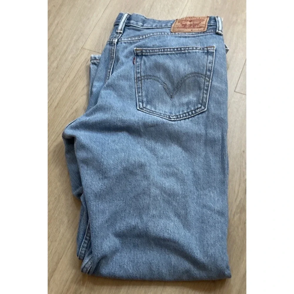 Levi's 505 Denim Jeans Men's 36x29 Regular Fit Straight Leg Med Wash Relaxed 6